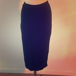 Rachel Pally Heavy Gauge Knit Black Pencil Skirt S